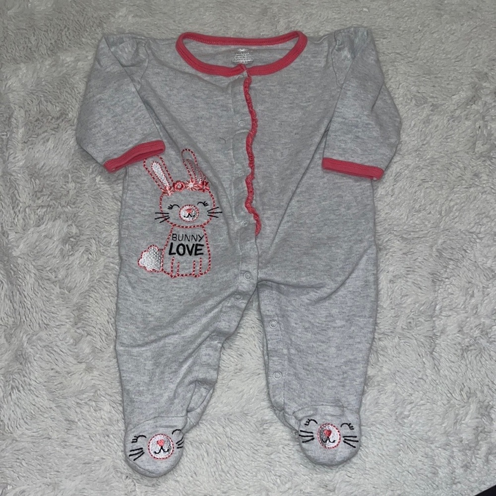 koala kids 3-6 month bunny love footie/ sleeper 🐰